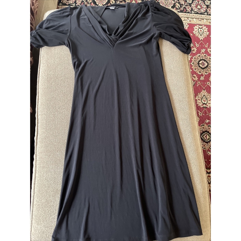 Essentials by ABS Women Black Casual Dress Large Dress New (TD)